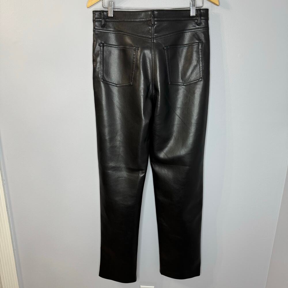Wilfred The Melinda Pant High-waisted Vegan Leather Straight Leg Sz 10 - Picture 5 of 12